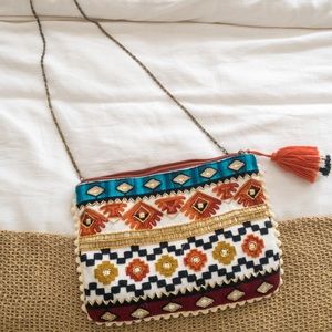 Embroidered + Beaded Purse